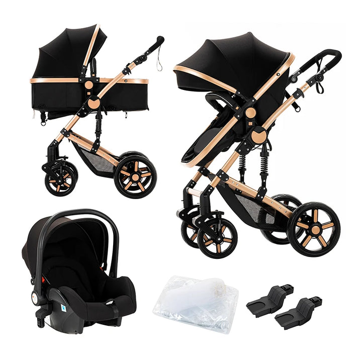 High-Quality 3-in-1 Lightweight Baby Stroller