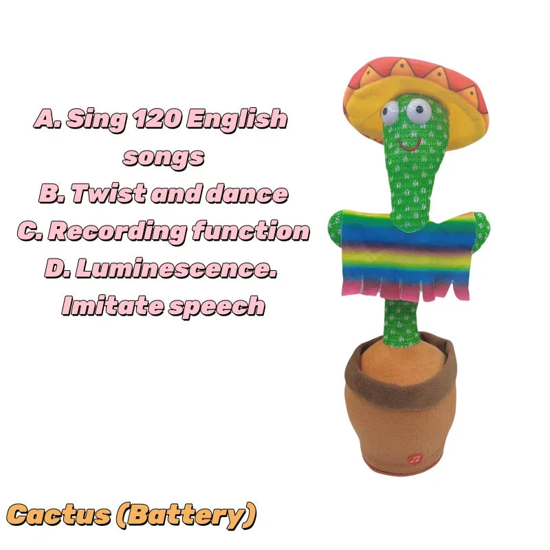 Dancing Talking Cactus Toy for Toddlers