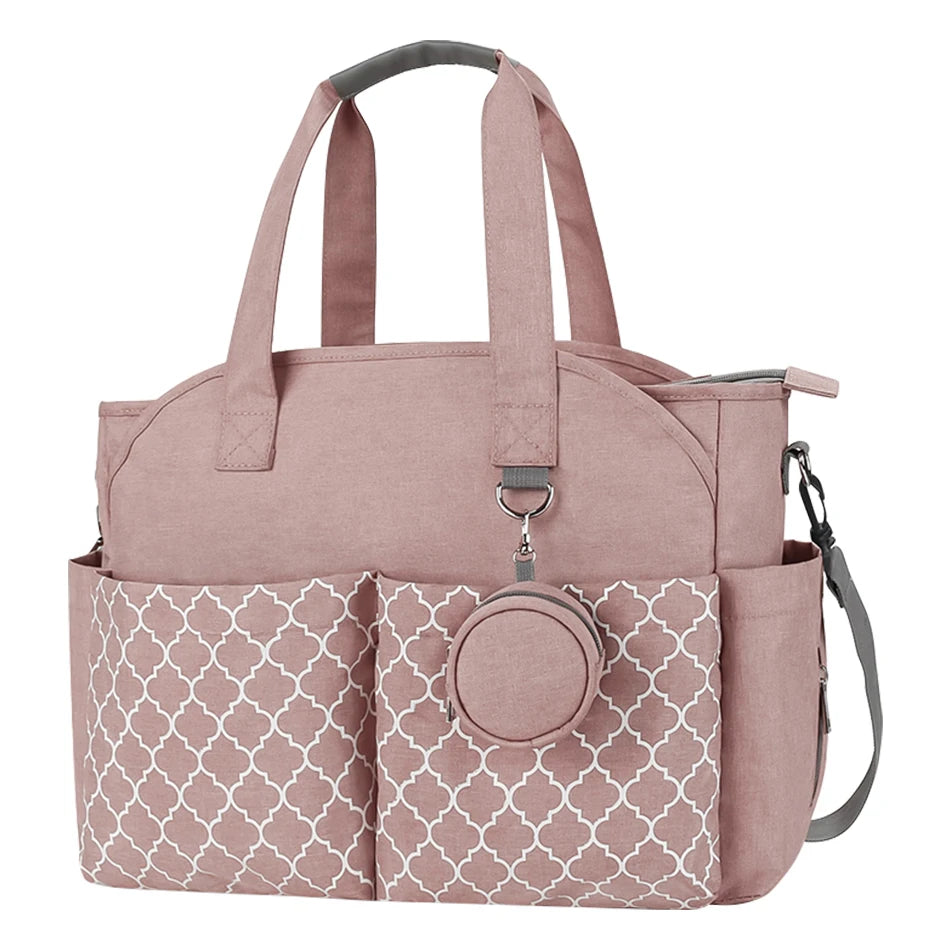 Adjustable Messenger Diaper Bag with Pacifier Holder