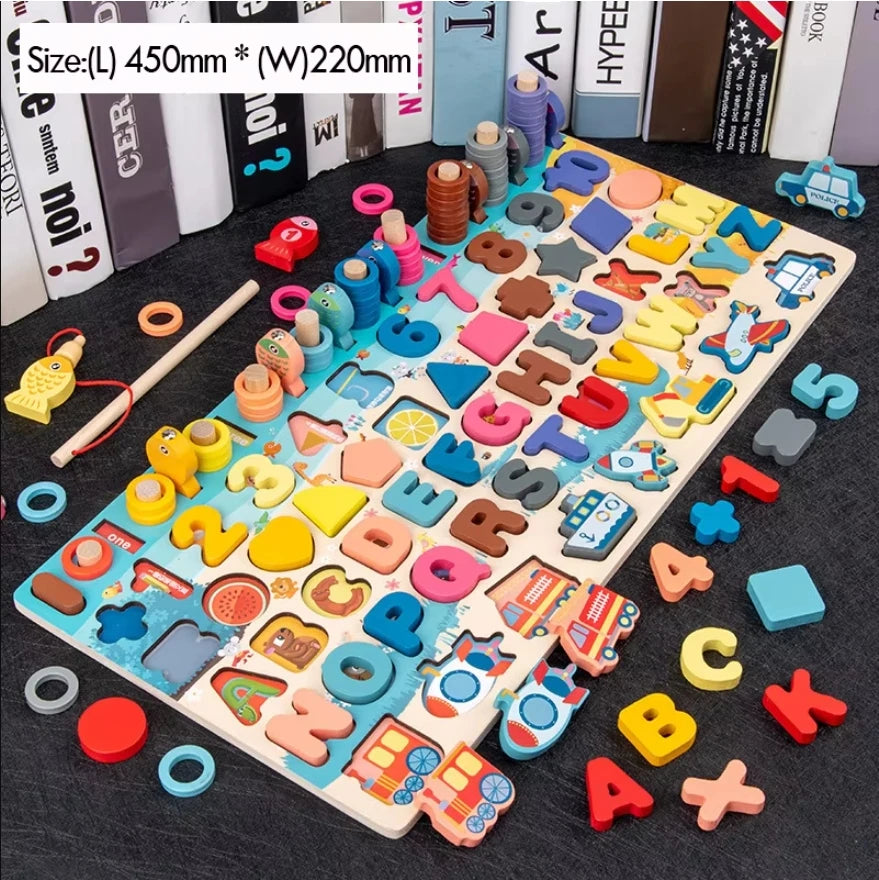 Montessori Wooden Math Puzzle Toy