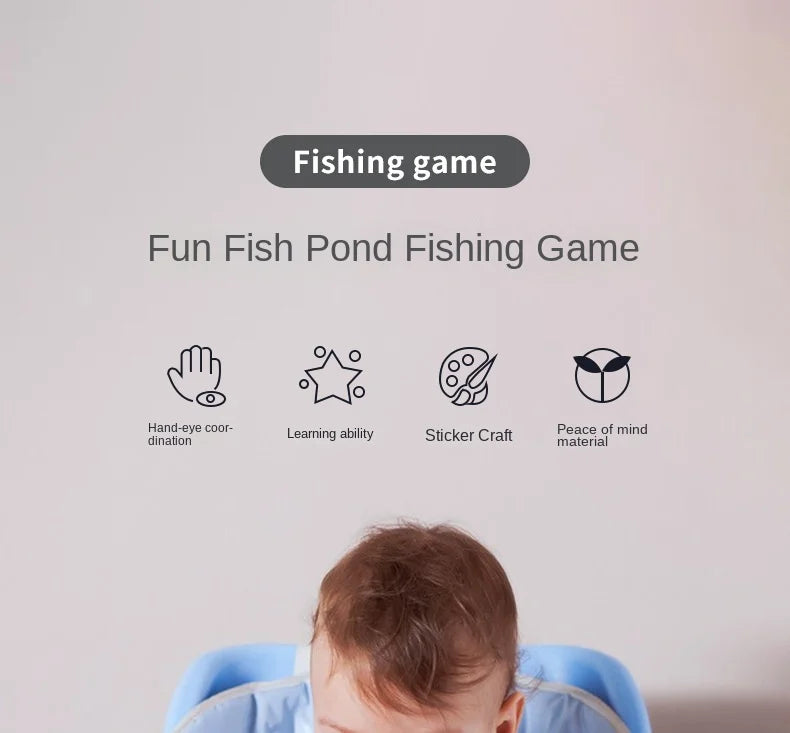 Montessori Wooden Fishing Toy – Marine Life Game