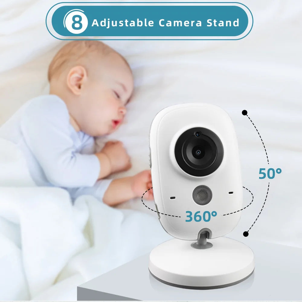 TakTark 3.2" Wireless Video Baby Monitor – Night Vision & Lullabies