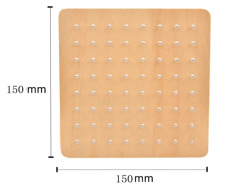 Montessori Rubber Tie Nail Board Toy