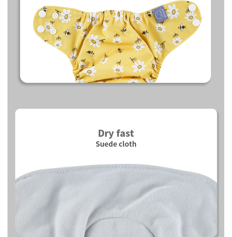 Newborn Suede Adjustable Cloth Diapers