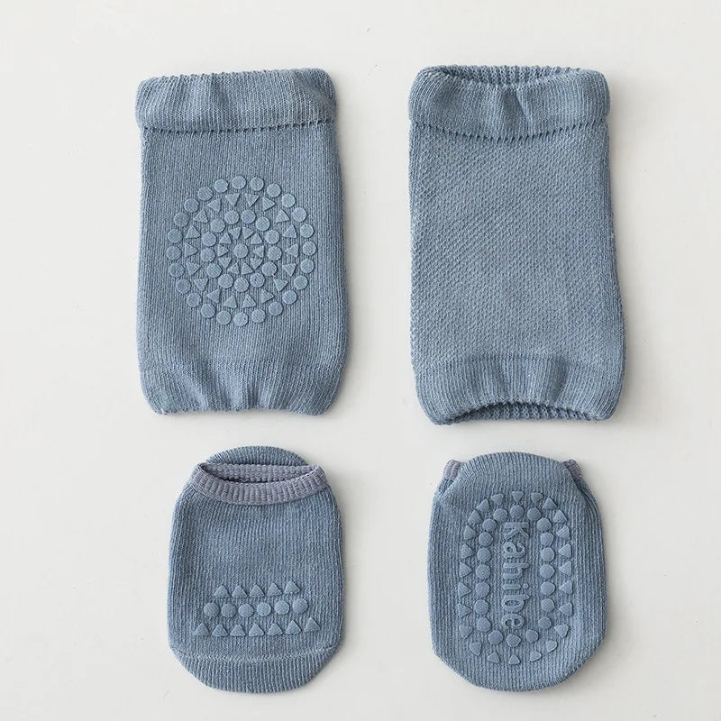 Baby Crawling Safety Set – Knee Pads & Anti-Slip Socks