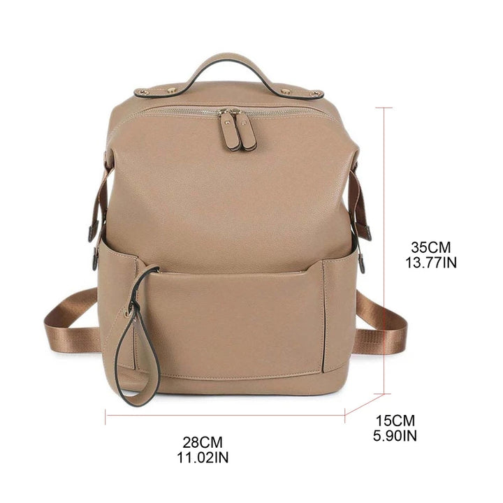Multifunction Leather Diaper Bag Backpack