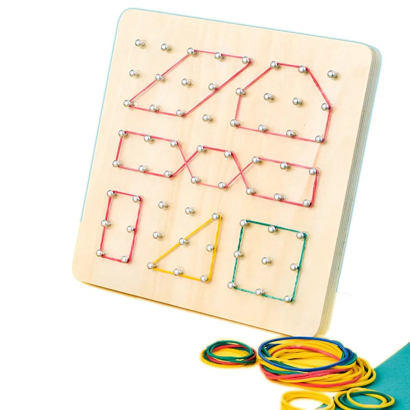 Montessori Rubber Tie Nail Board Toy