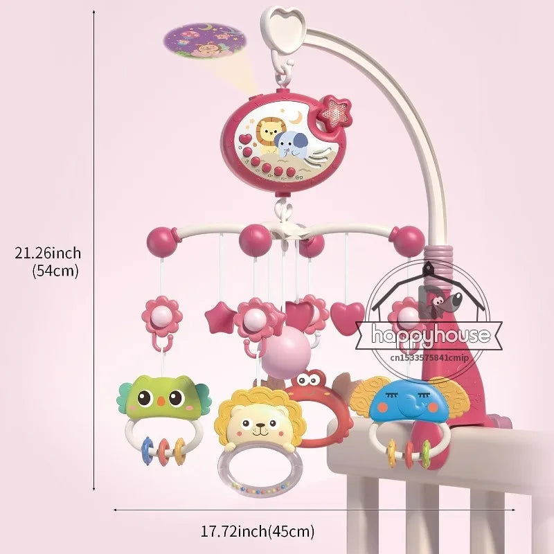 Musical Baby Crib Mobile with Projection & Remote