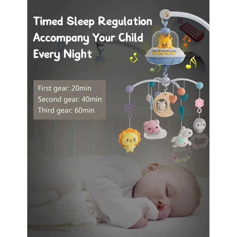 Musical Baby Crib Mobile with Projection & Remote