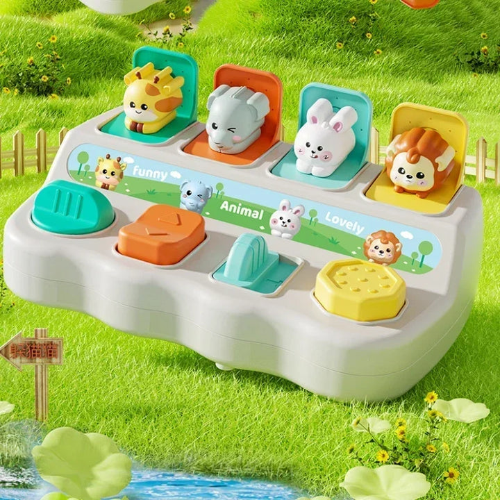 Montessori Pop-Up Animal Learning Toy