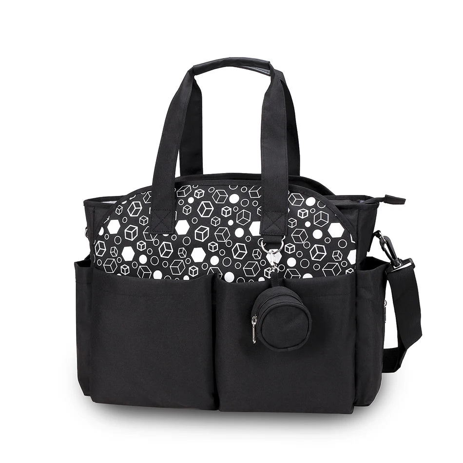 Adjustable Messenger Diaper Bag with Pacifier Holder