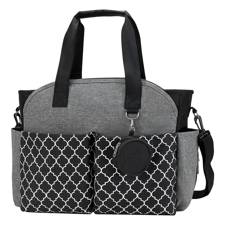 Adjustable Messenger Diaper Bag with Pacifier Holder
