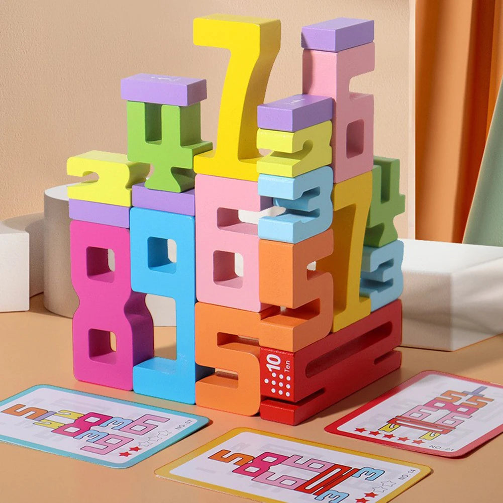 Number Stacking Blocks Montessori Toy