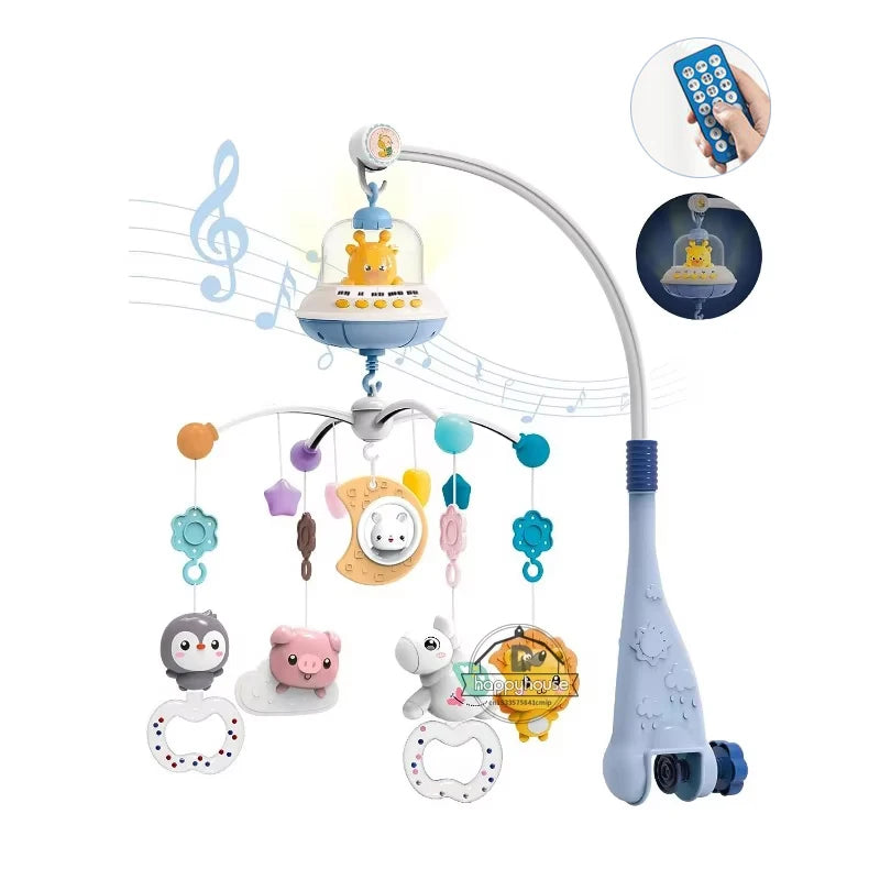 Musical Baby Crib Mobile with Projection & Remote