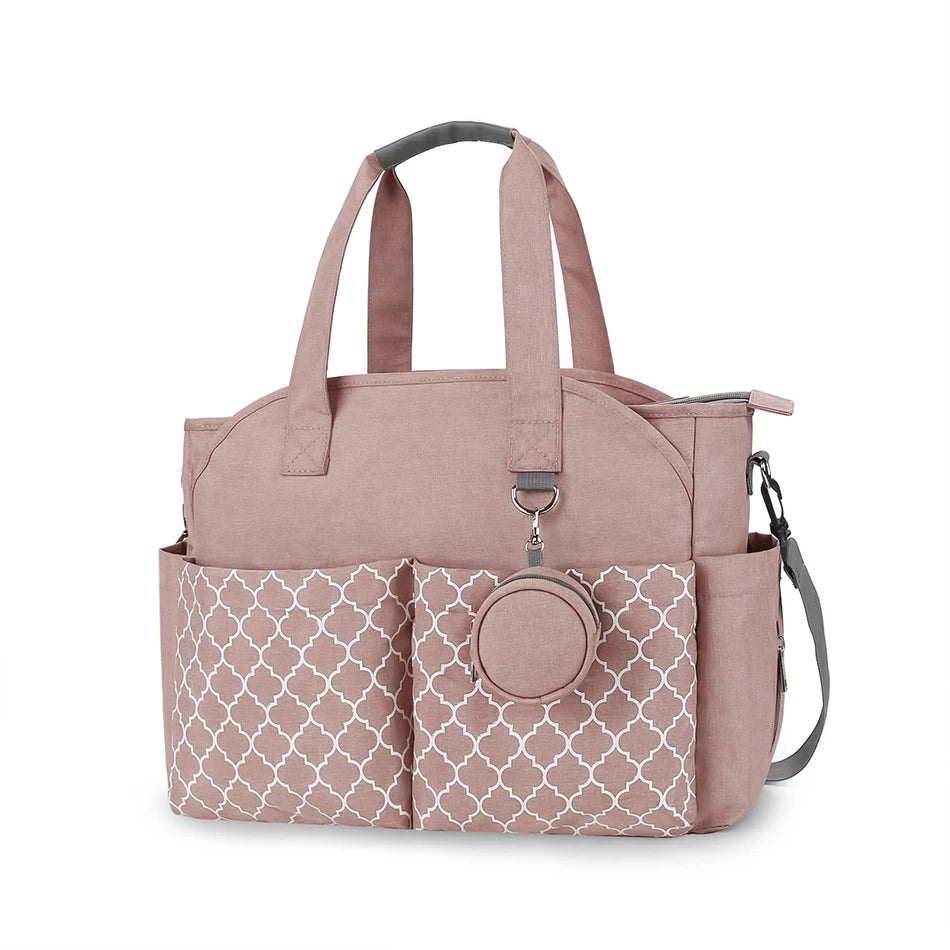Adjustable Messenger Diaper Bag with Pacifier Holder