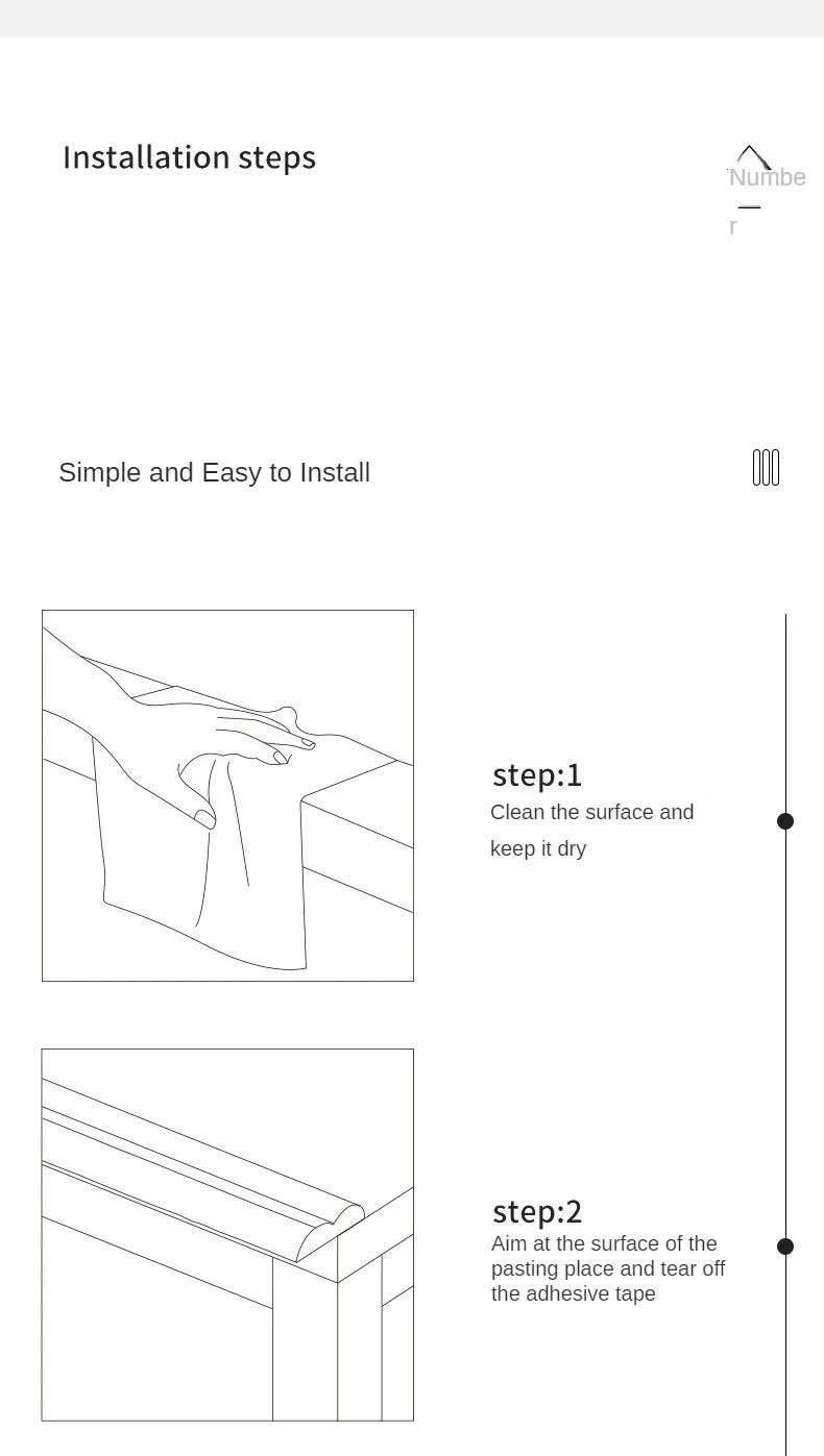 Transparent PVC Baby Safety Edge Protector