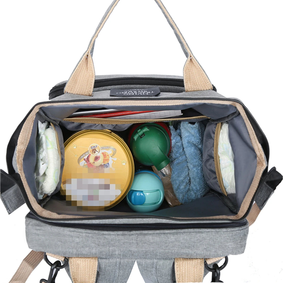 Foldable Diaper Bag with Changing Station