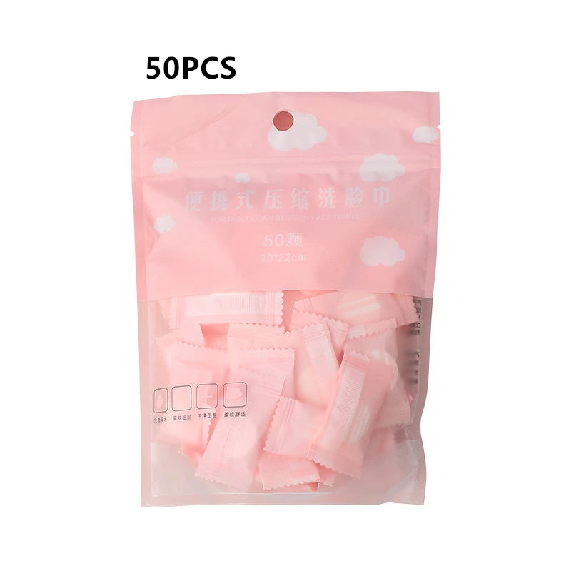 20/50PCS Mini Compressed Disposable Towels