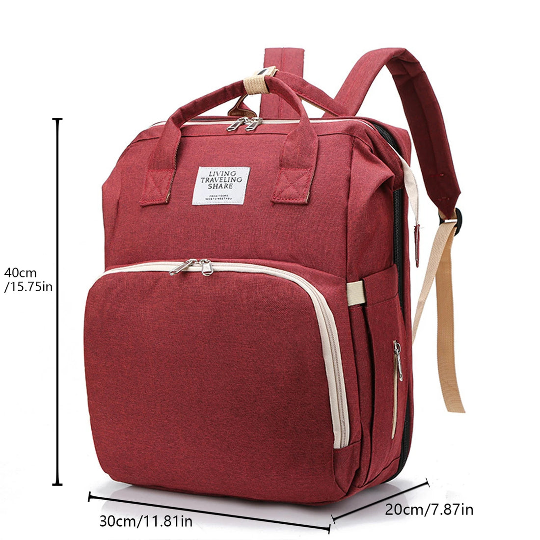 Foldable Diaper Bag with Changing Station