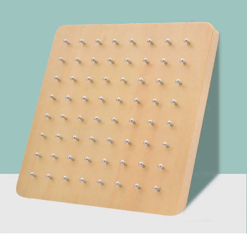 Montessori Rubber Tie Nail Board Toy