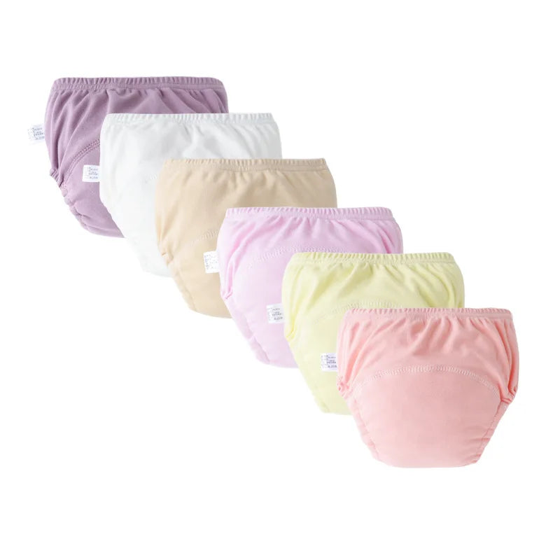 3/6Pcs Washable Baby Training Pants