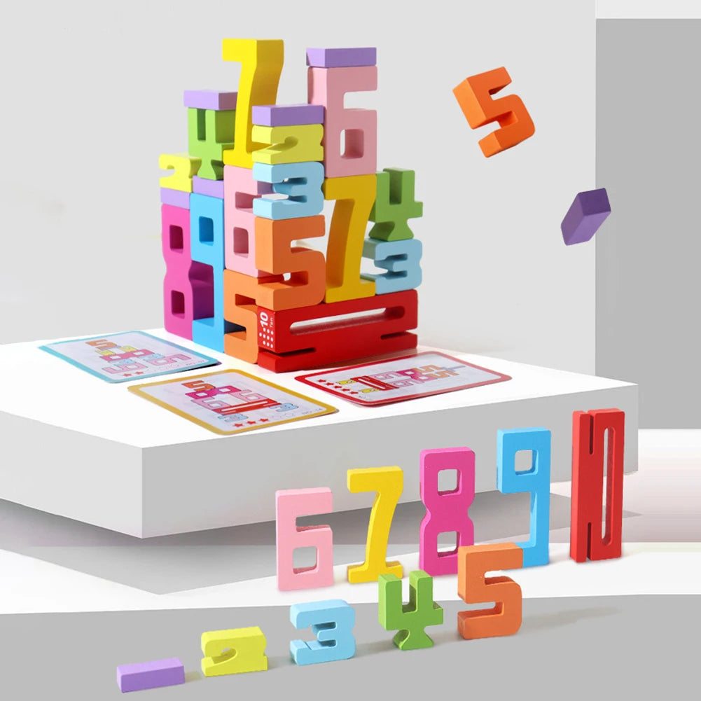 Number Stacking Blocks Montessori Toy