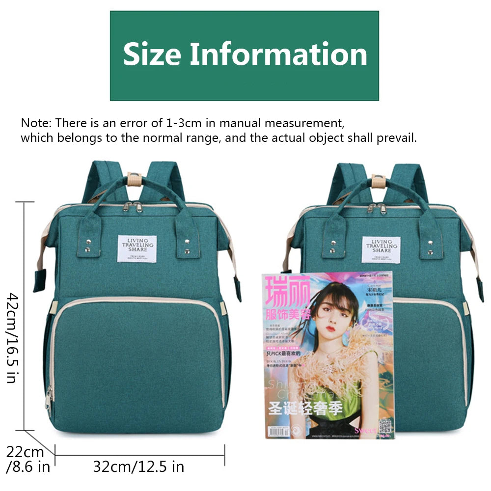 Lightweight Folding Mommy Bag with Crib – Baby Travel Backpack