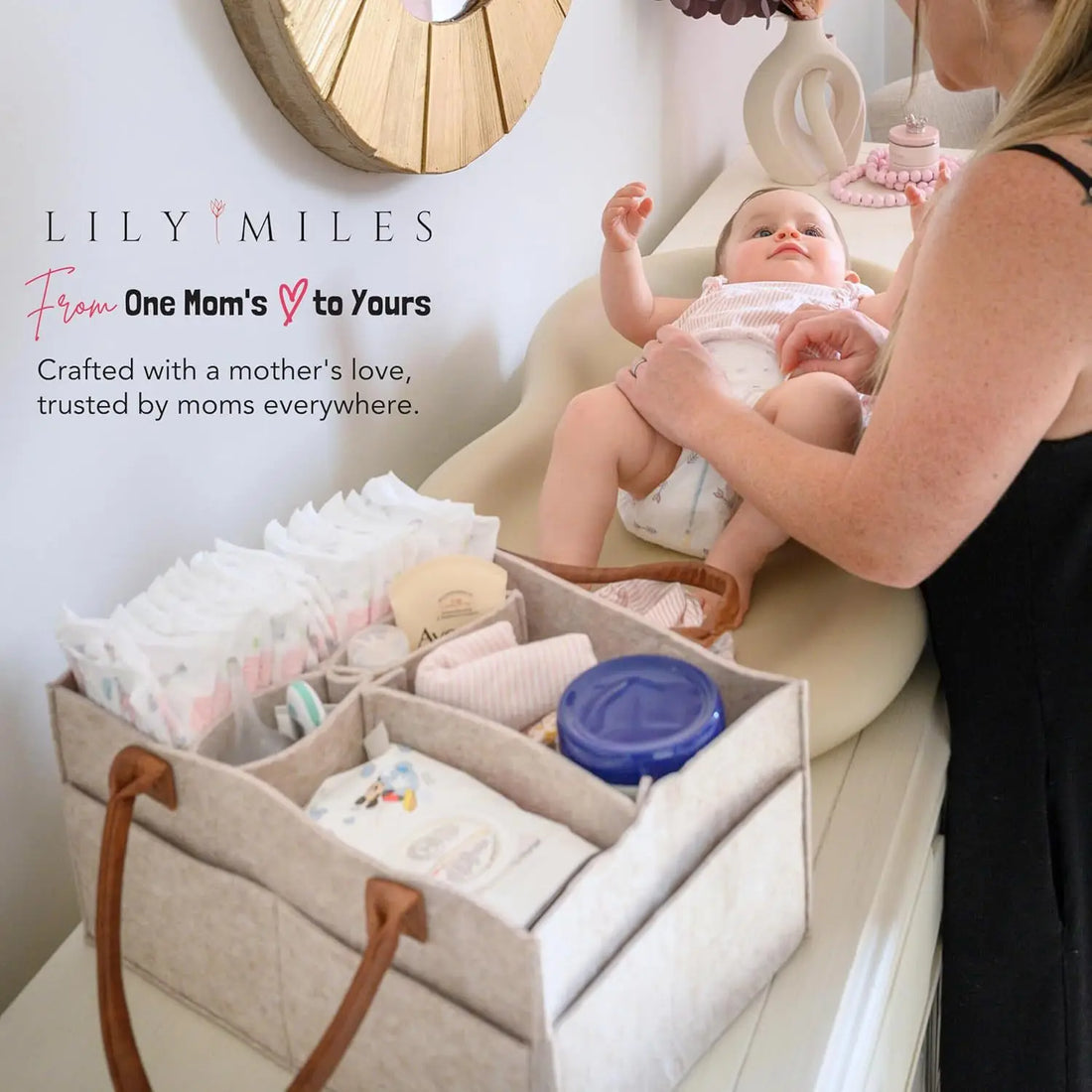 Baby Felt Nursery Storage Basket
