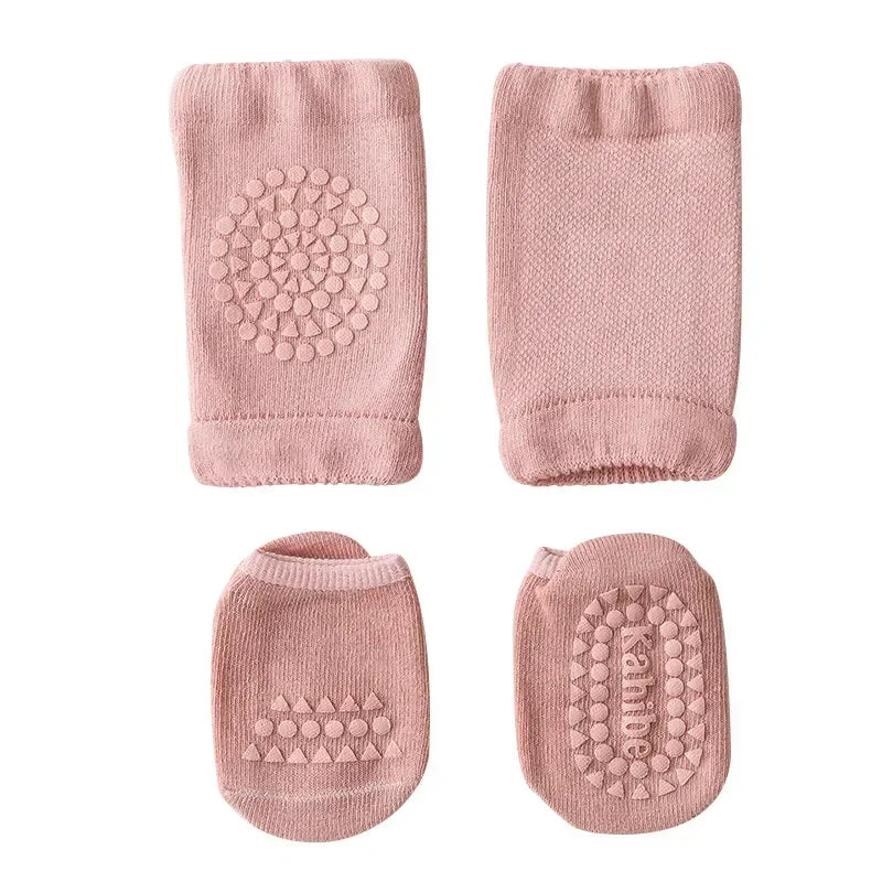 Baby Crawling Safety Set – Knee Pads & Anti-Slip Socks