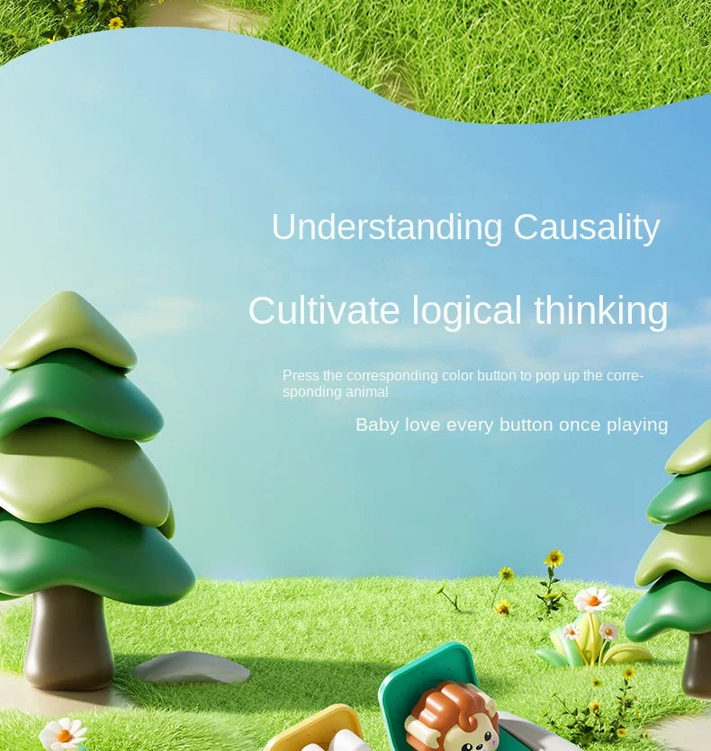 Montessori Pop-Up Animal Learning Toy