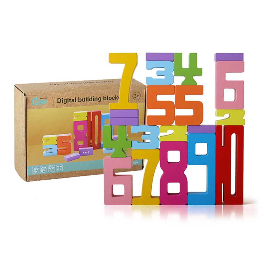 Number Stacking Blocks Montessori Toy