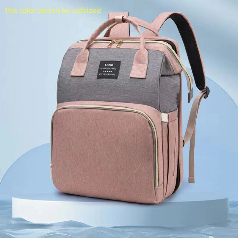 Lightweight Folding Mommy Bag with Crib – Baby Travel Backpack