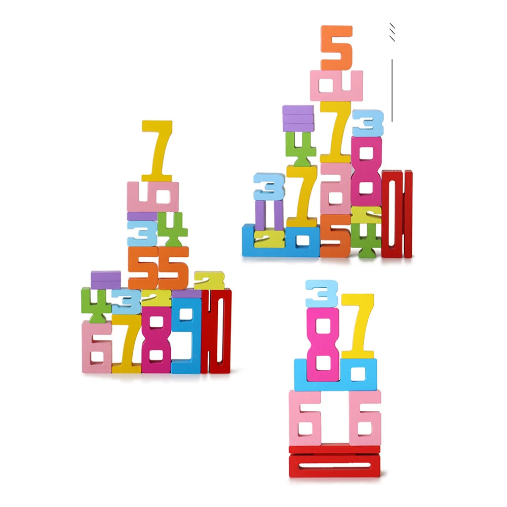 Number Stacking Blocks Montessori Toy
