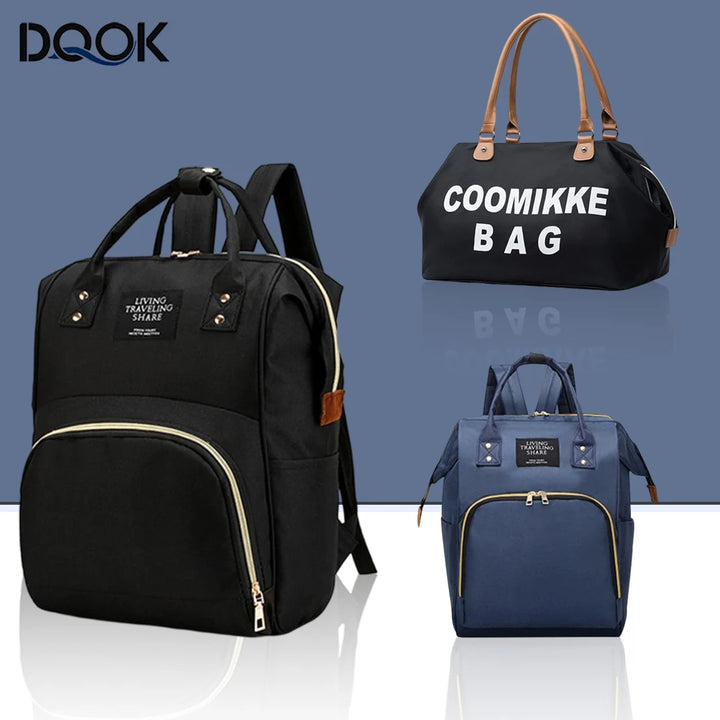 Waterproof Mummy Backpack Diaper Bag – Large Capacity
