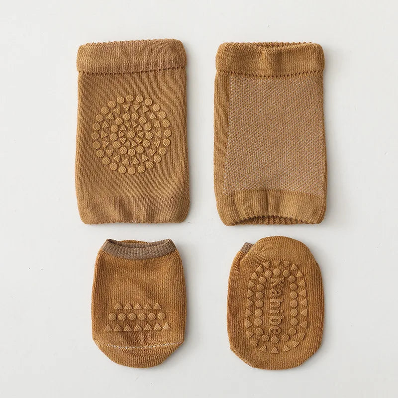 Baby Crawling Safety Set – Knee Pads & Anti-Slip Socks