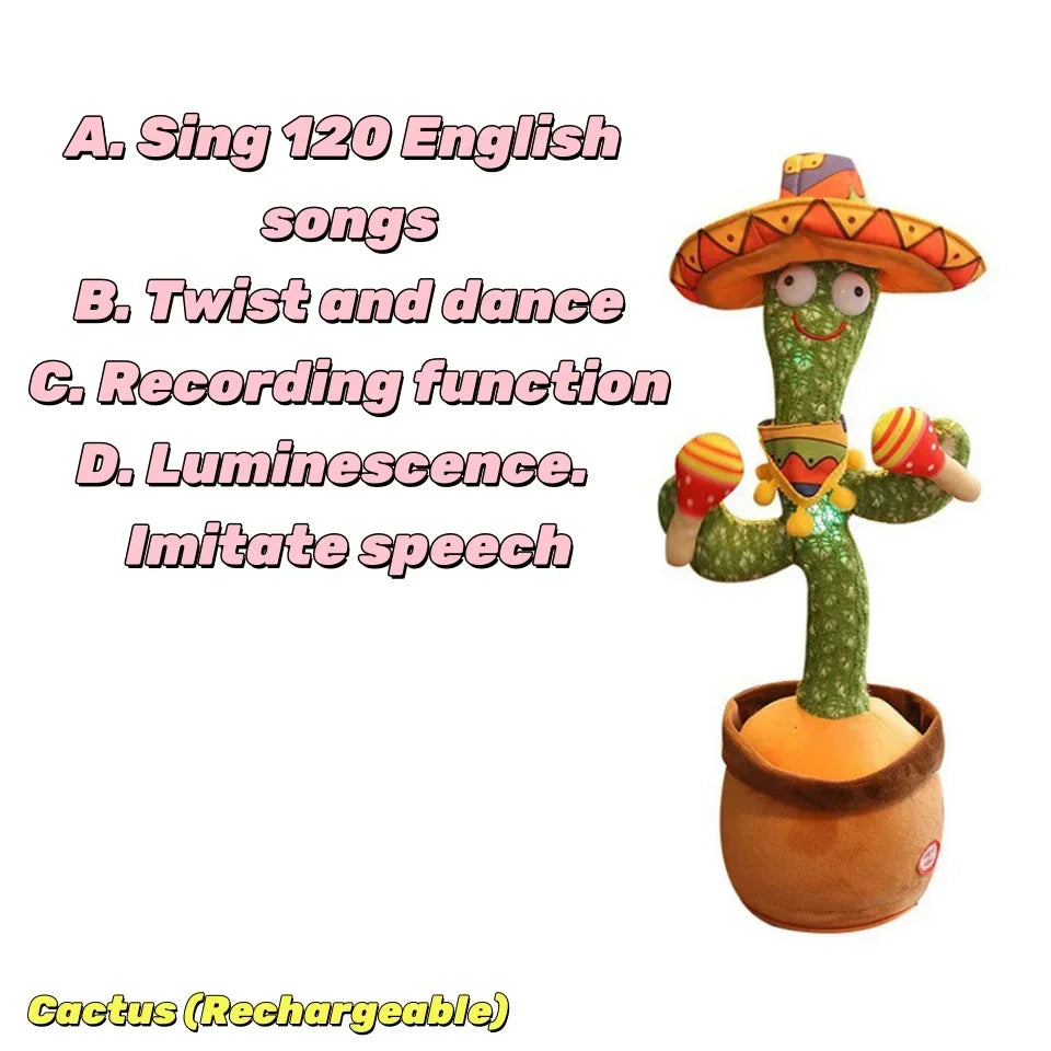 Dancing Talking Cactus Toy for Toddlers