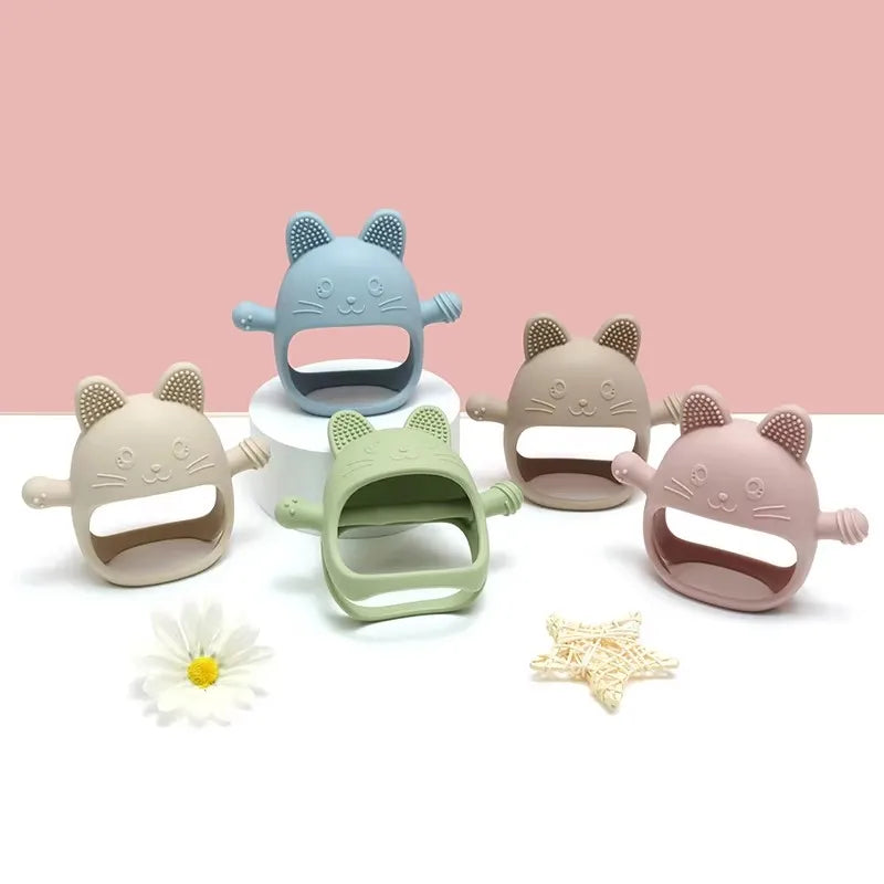 1PC Animal-Shaped Silicone Teething Glove – BPA-Free Baby Toy