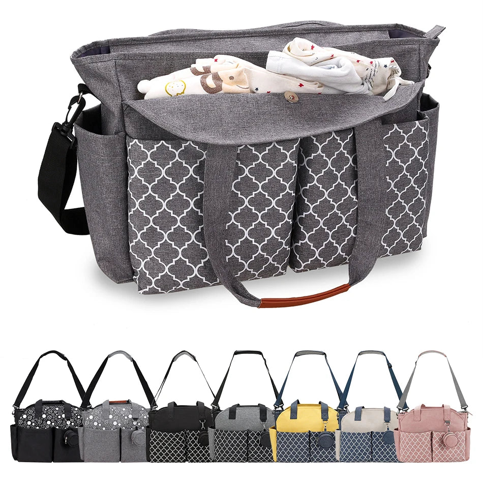 Adjustable Messenger Diaper Bag with Pacifier Holder