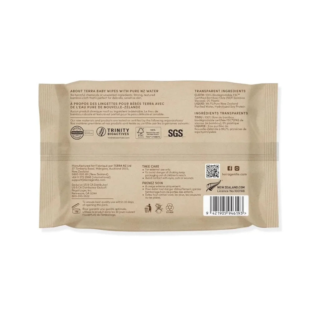 Biodegradable Bamboo Baby Wipes – Travel Pack