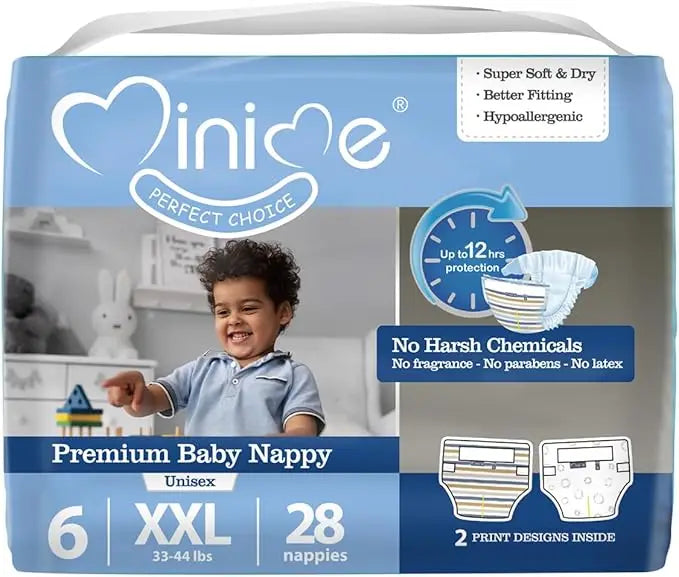 Minime Size 6 XXL Ultra Soft Baby Diapers