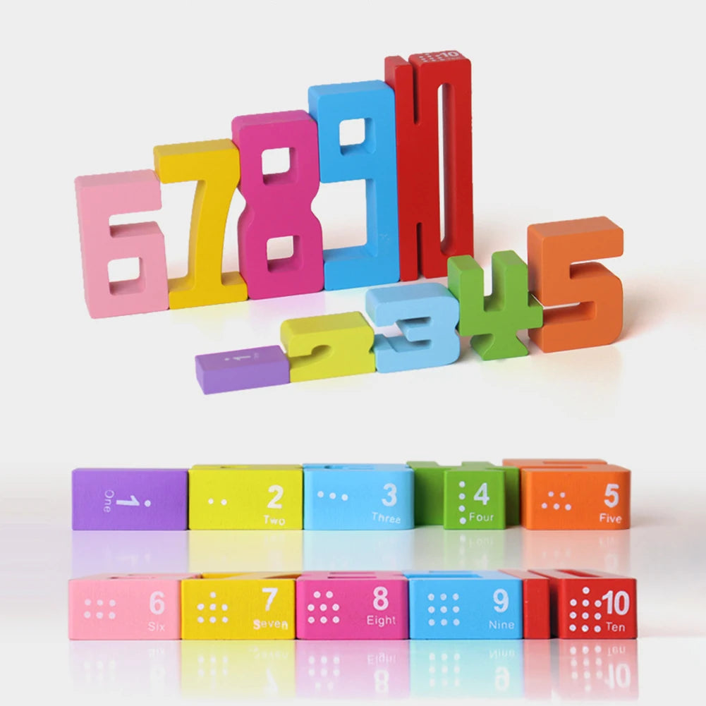 Number Stacking Blocks Montessori Toy