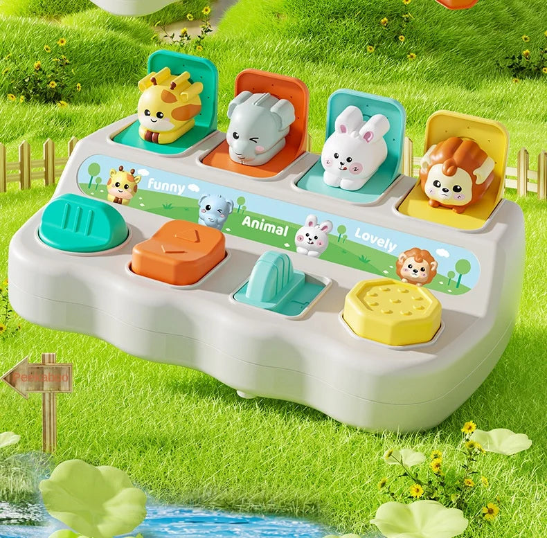 Montessori Pop-Up Animal Learning Toy