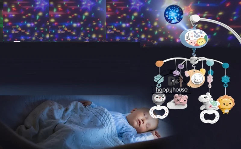 Musical Baby Crib Mobile with Projection & Remote