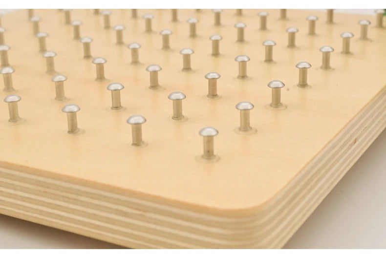Montessori Rubber Tie Nail Board Toy