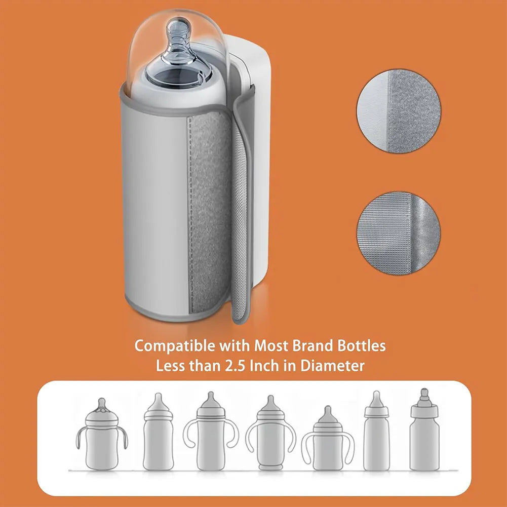 Cordless Rechargeable Milk Warmer – Travel Baby Bottle Heater
