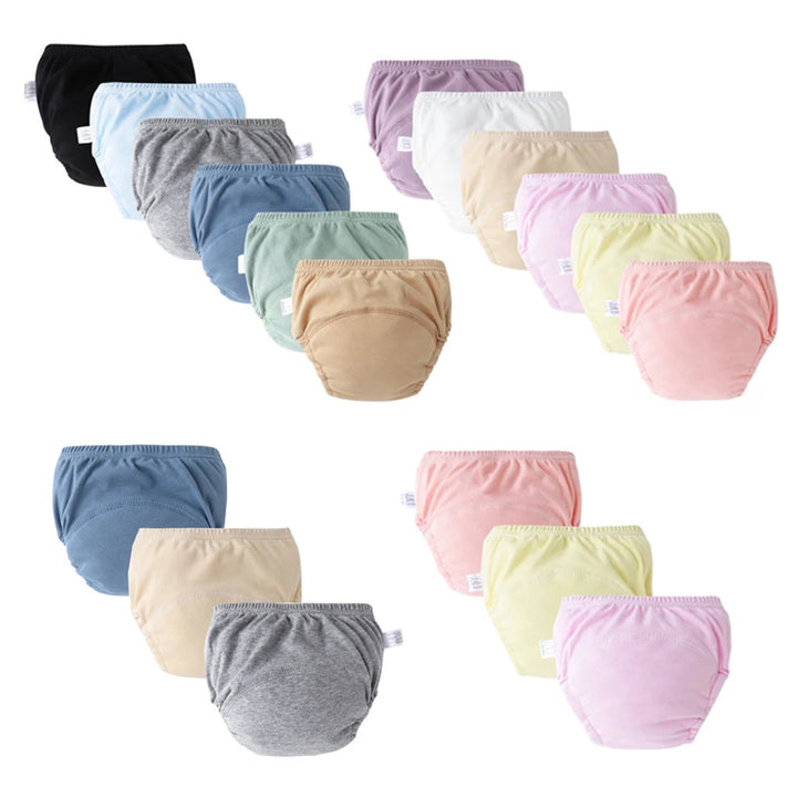 3/6Pcs Washable Baby Training Pants