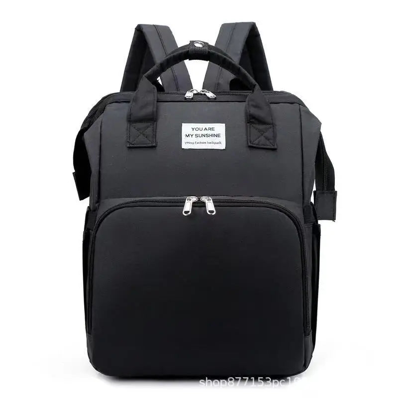Lightweight Folding Mommy Bag with Crib – Baby Travel Backpack