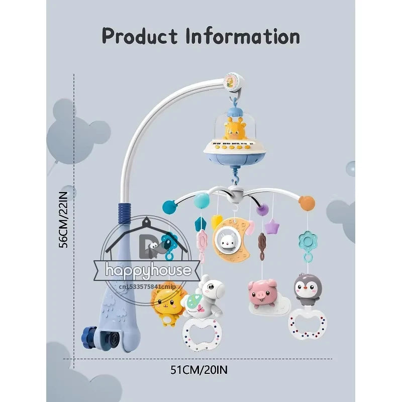 Musical Baby Crib Mobile with Projection & Remote