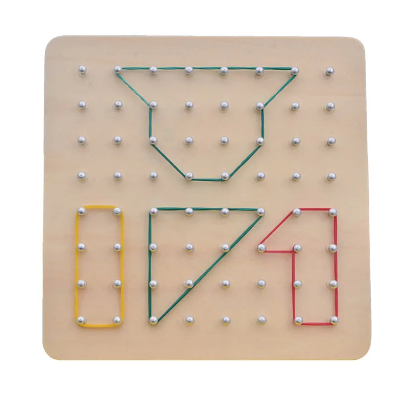 Montessori Rubber Tie Nail Board Toy