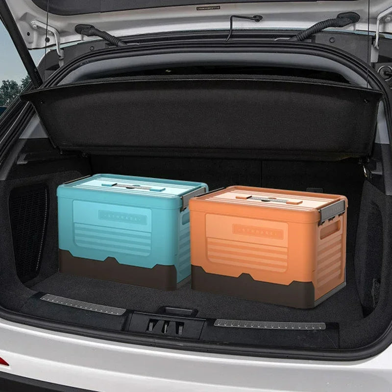Foldable Plastic Storage Box with Lid – 1 PCS